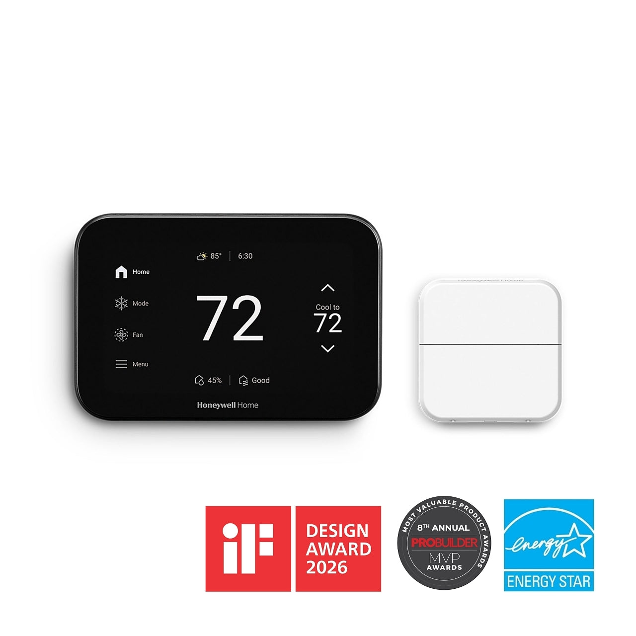 Honeywell Home ElitePRO S1200 THX1200B6/U Thermostat Black w/ Sensor